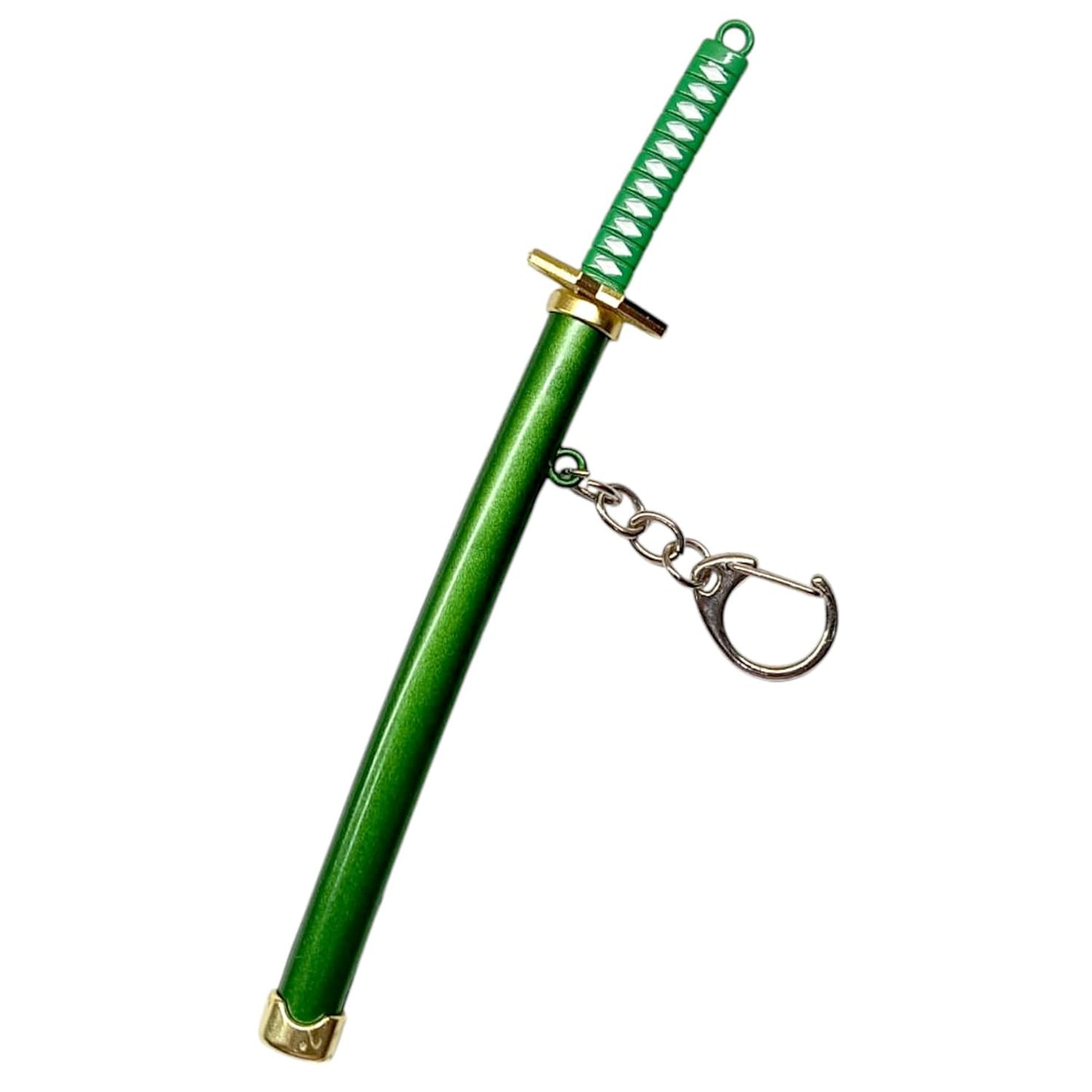 Katana Green 15cm Mini ONE Piece Anime Zoro Mini Katana Sheathed Alloy, Collectible Toy Model, Anime Merchandise - 6inchcha (6inKatana_Z3)