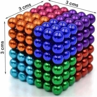 Magnetic Ball Set – 216-Piece 6x6 Colorful Cube Puzzle Toy (5mm, 8 Colors)