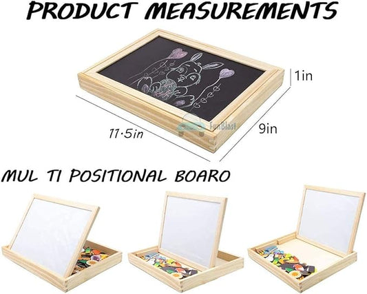 Wooden Magnetic Educational Learning Board. Digital Learning.