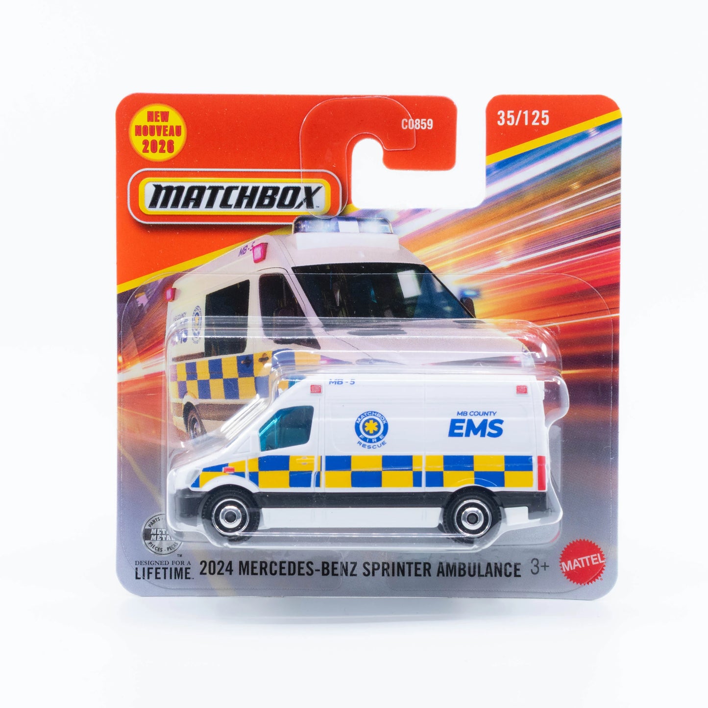 MATCHBOX 2024 Mercedes Benz Sprinter Ambulance