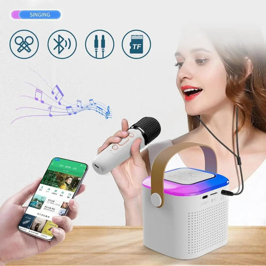 Party Pop Karaoke Bluetooth Speaker with 1 Mic