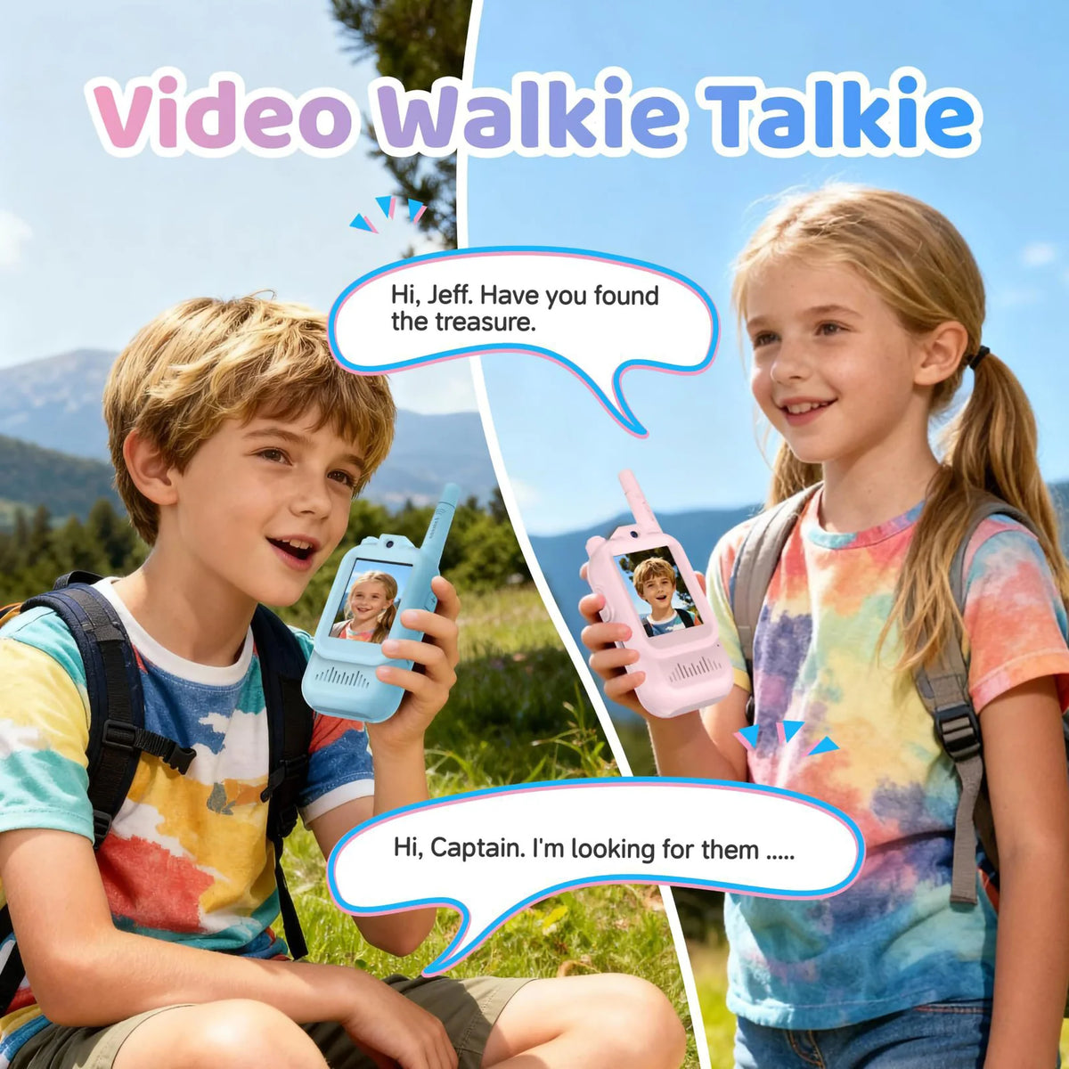 Kids Smart Video Walkie Talkie - Type C charging