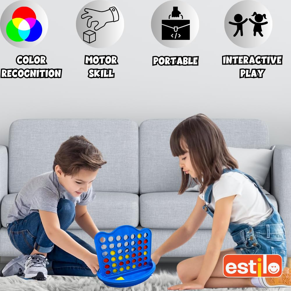 Plot-4 Game – 4-in-a-Row Family Strategy Board Game (Made in India)