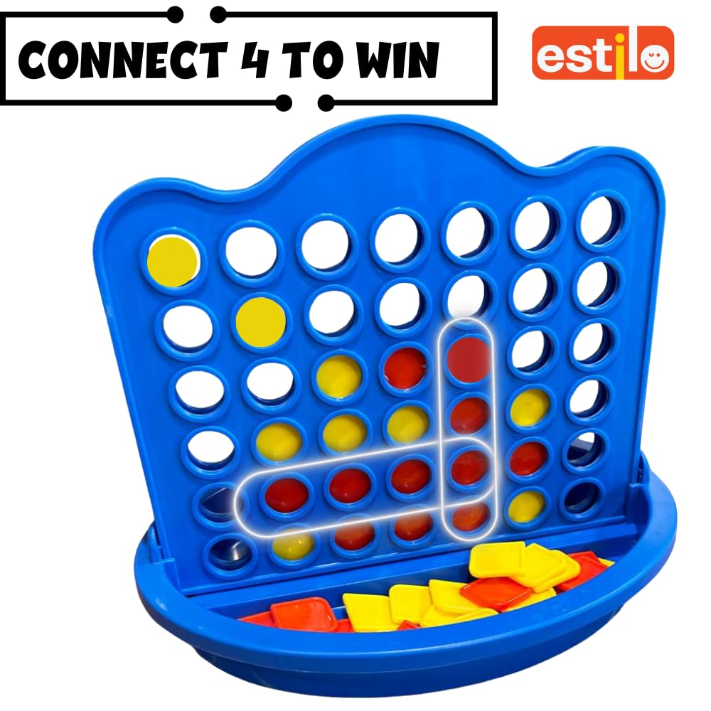 Plot-4 Game – 4-in-a-Row Family Strategy Board Game (Made in India)