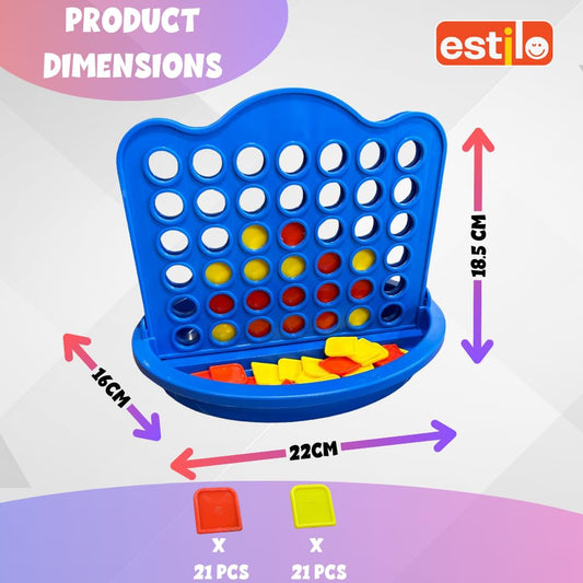 Plot-4 Game – 4-in-a-Row Family Strategy Board Game (Made in India)