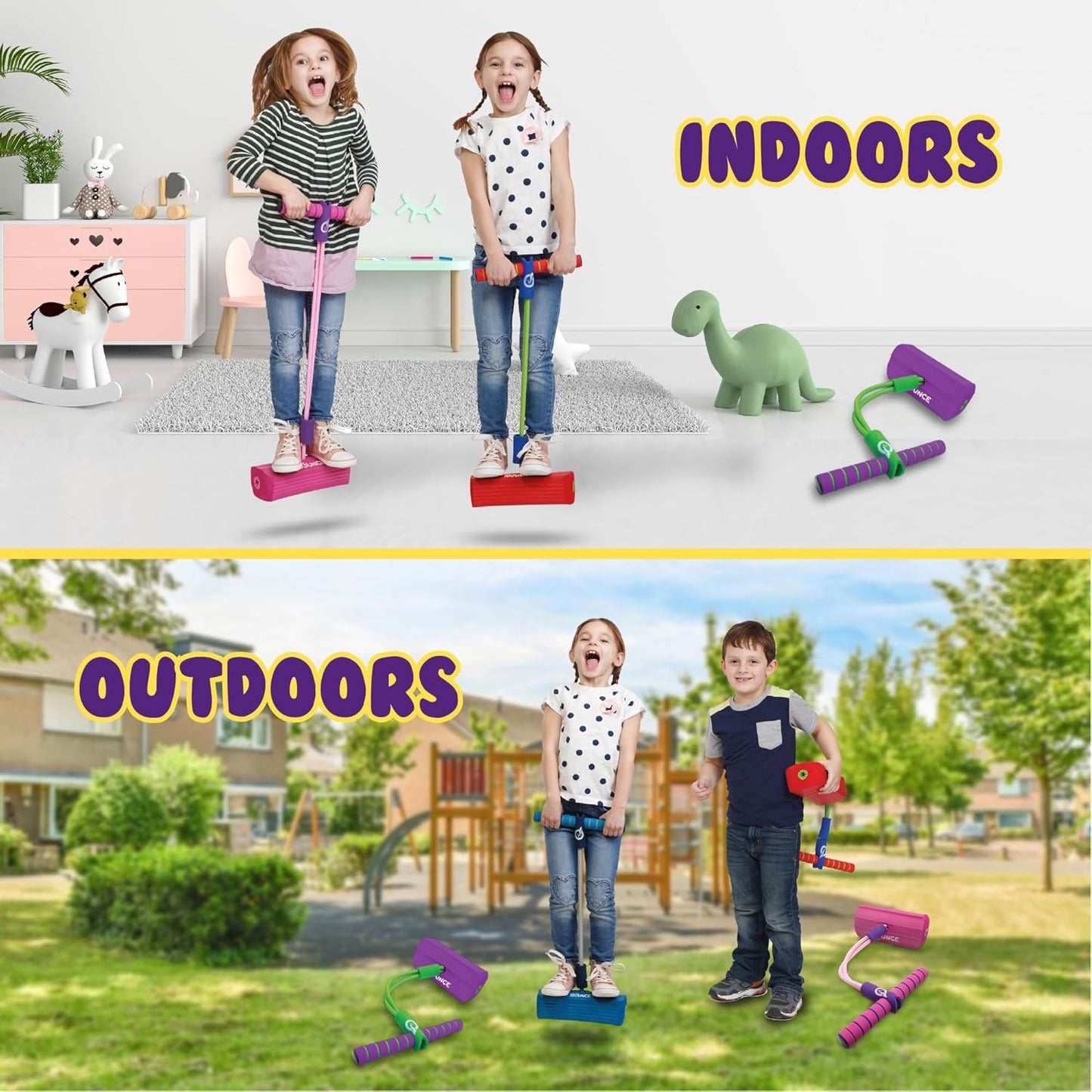 Foam Jumper Outdoor and Indoor Jumping Toys. Assorted