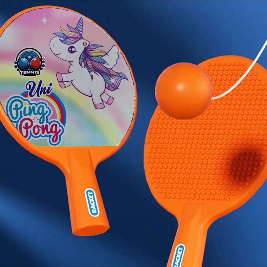 Ping-Pong Table Tennis Trainer Set for Kids & Adults (Unicorn)