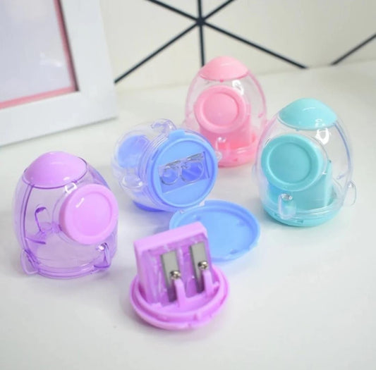 Rocket Shape Double Blade Pencil Sharpener – Multicolor Kids Return Gift (Pack of 1)