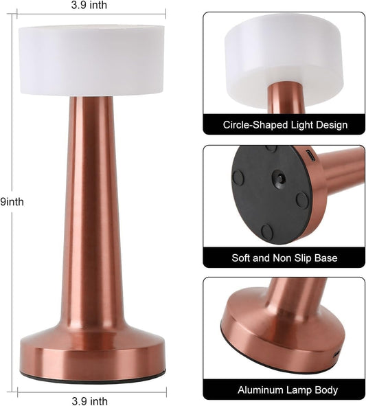 Wick Table Lamp (Pack of 1) (Bronze)