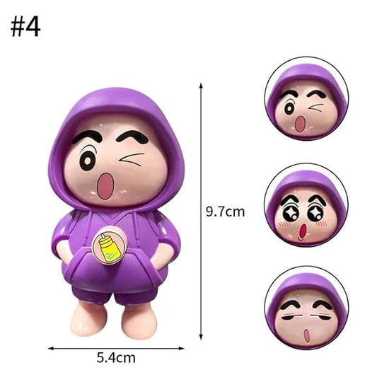 Shinchan Face Changing Keychain (Purple)