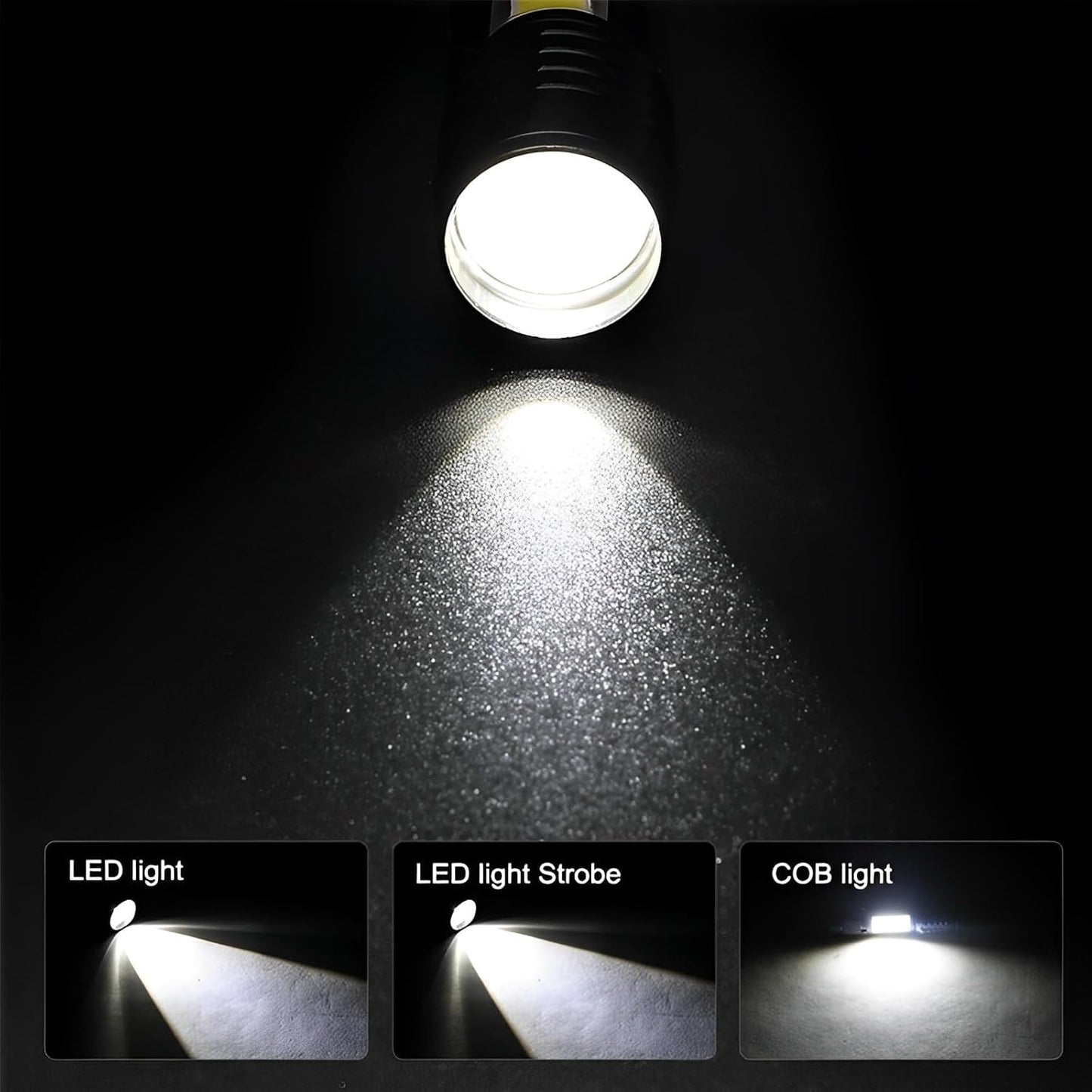 Mini USB Rechargeable LED Flashlight – Zoomable & Pocket-Sized