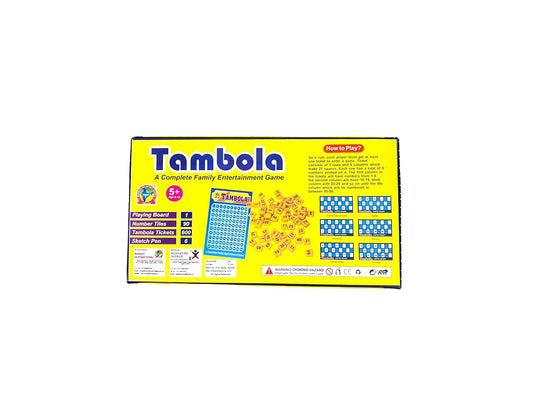 Tambola Housie Game Set – 600 Tickets, 6 Sketch Pens & 90 Number Tiles