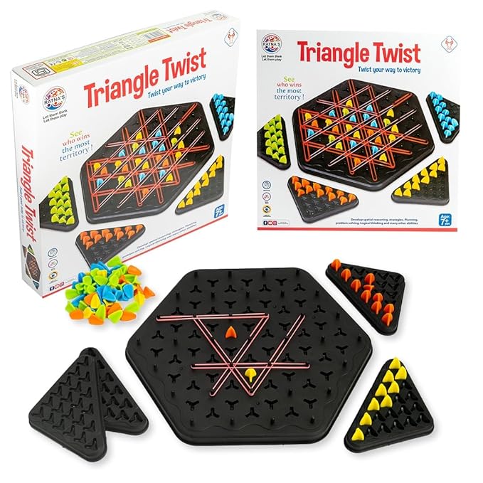 Triangle Twist Strategy Board Game, 2-4 Players