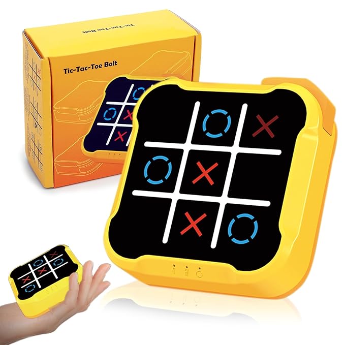 Electronic Tic Tac Toe Games: 4-in-1 Portable Sensory Puzzle Handheld Game.