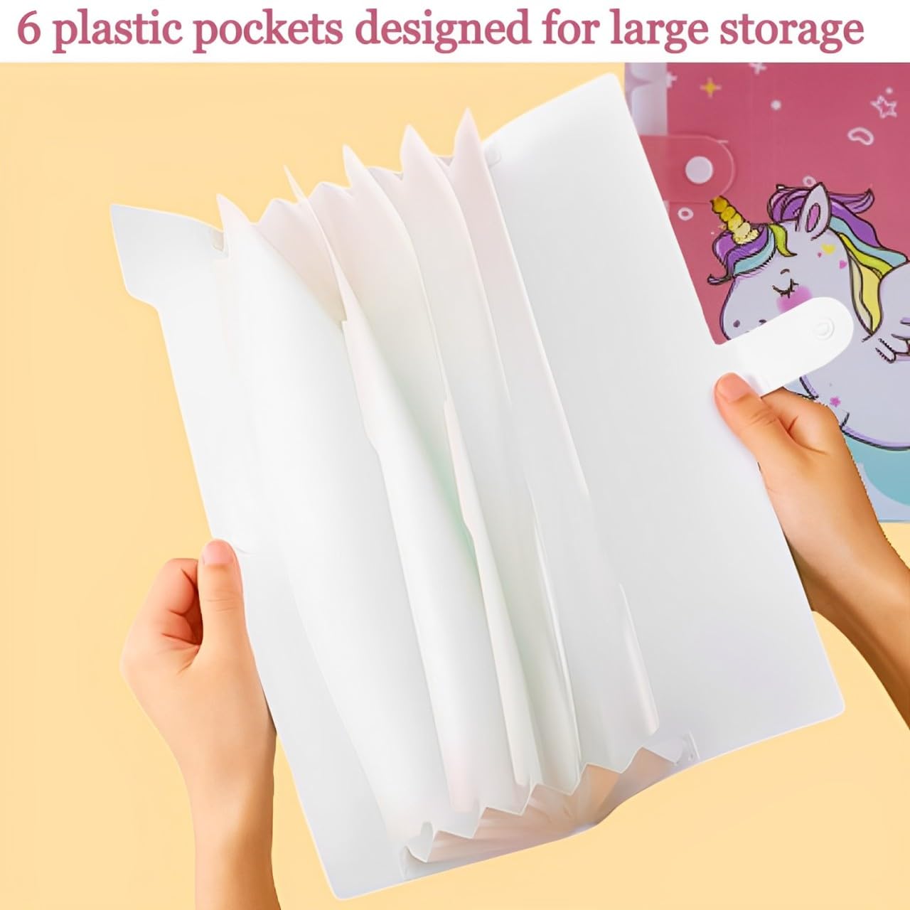 Unicorn 6-Pocket A4 Expanding File Folder
