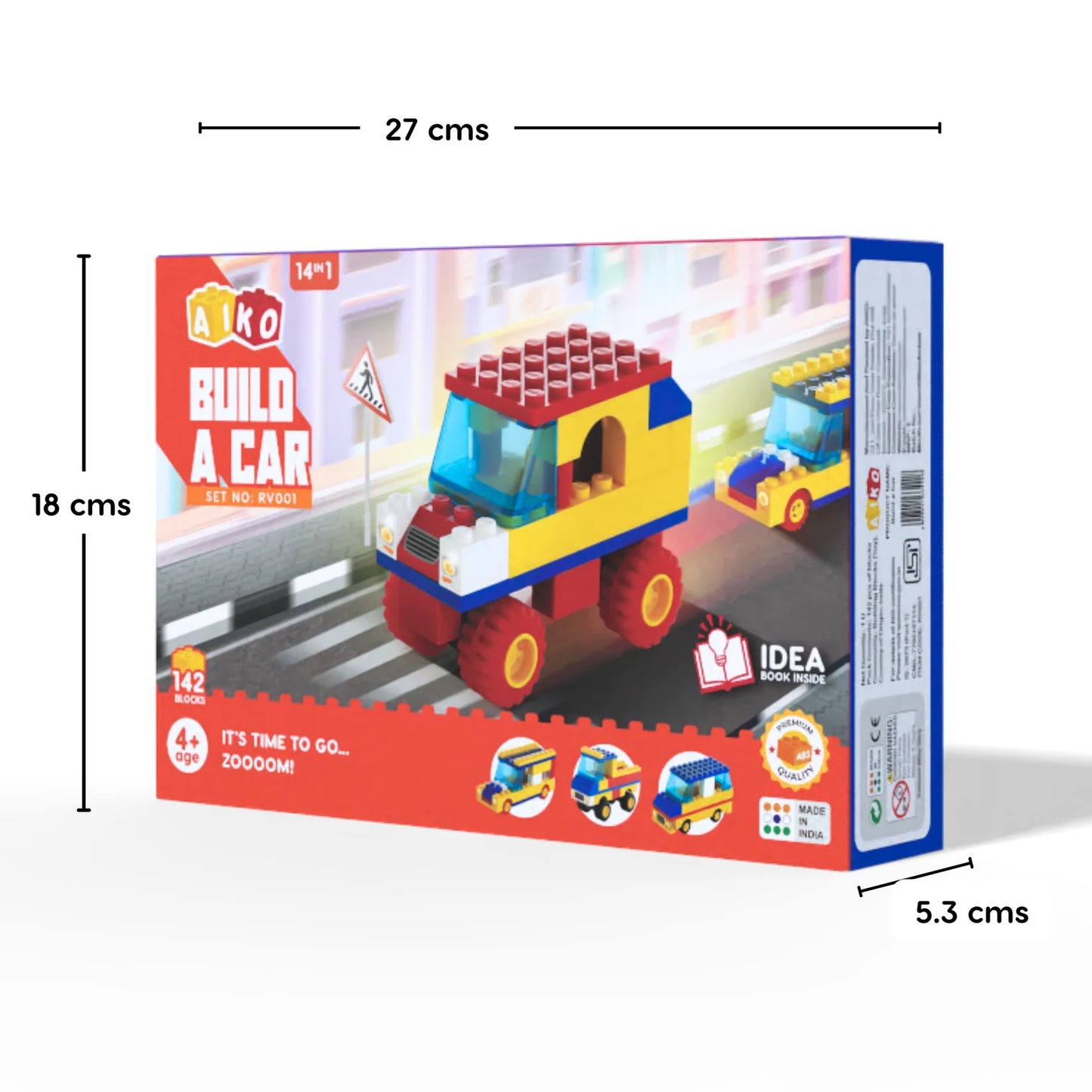 AIKO Build-a-Car | Creative Building Block Set For Kids