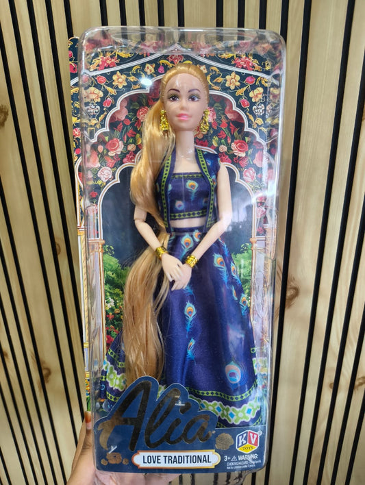 Traditional Fashion Doll - Stylish Long Hair Doll For Kids