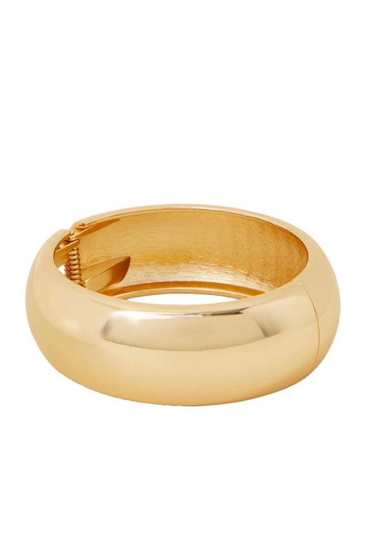 Women Handcrafted Bangle-Style Bracelet (Gold)