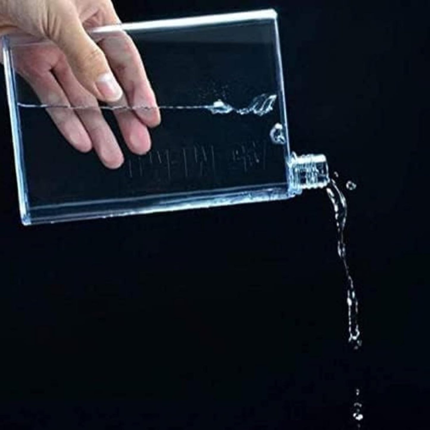 Plastic Notebook Slim Flat Water Bottle (380 ML)