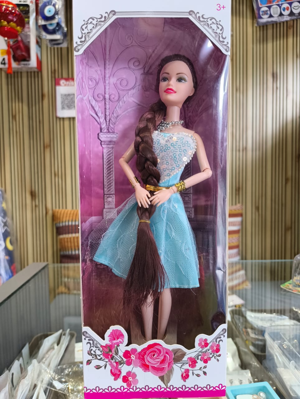 Blue Dress Fashion Doll For Kids
