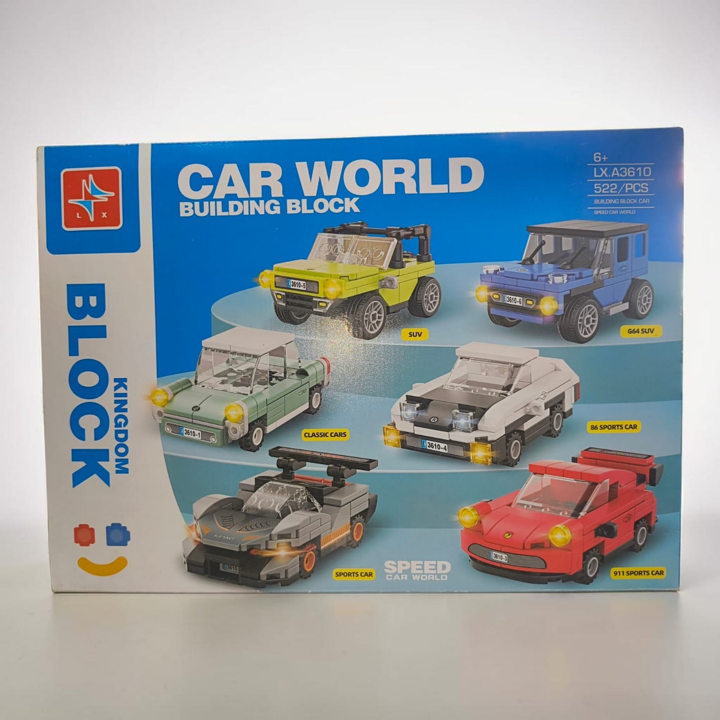 Car world building blocks - 6 models in 1 kit blocks and bricks for kids