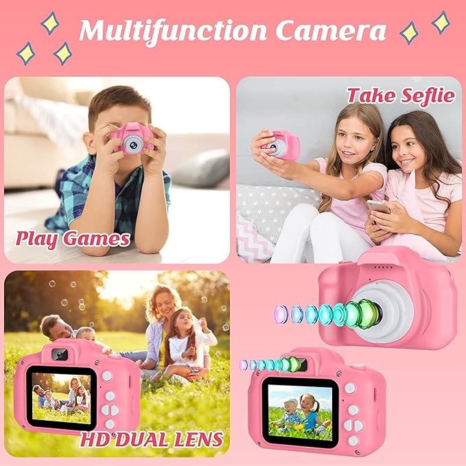 Kids Camera for Girls Boys,Kids Selfie Camera. (Assorted Colours)
