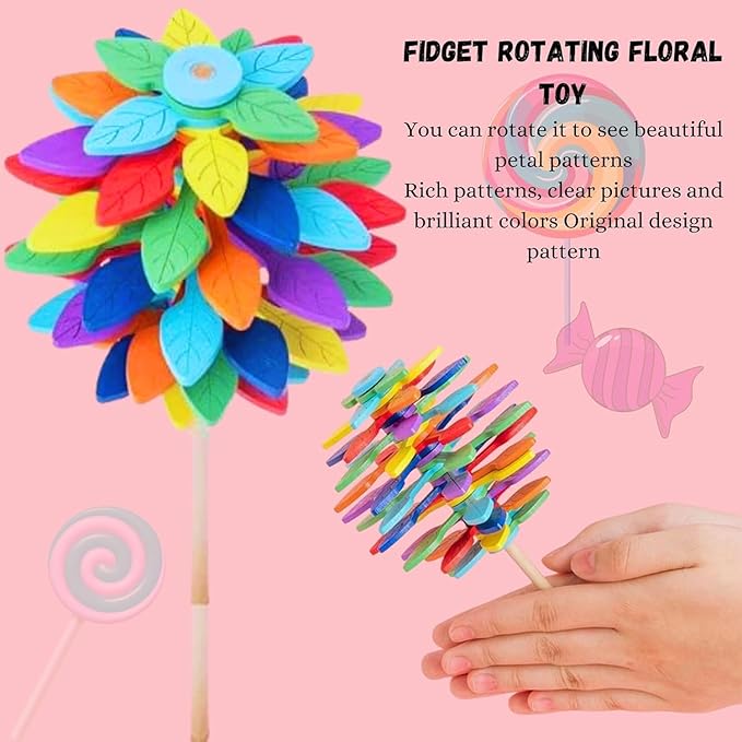 Candy Flower Spinner Toy – Stress Relief Fidget for Kids