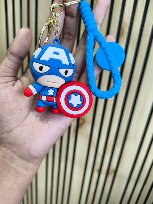 Captain America Sillicon Keychain