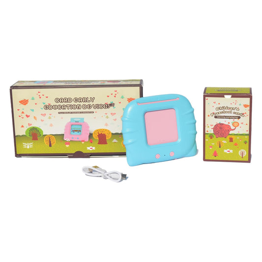 Educational Talking Flash Cards for Kids (224 Words, Rechargeable) – Blue