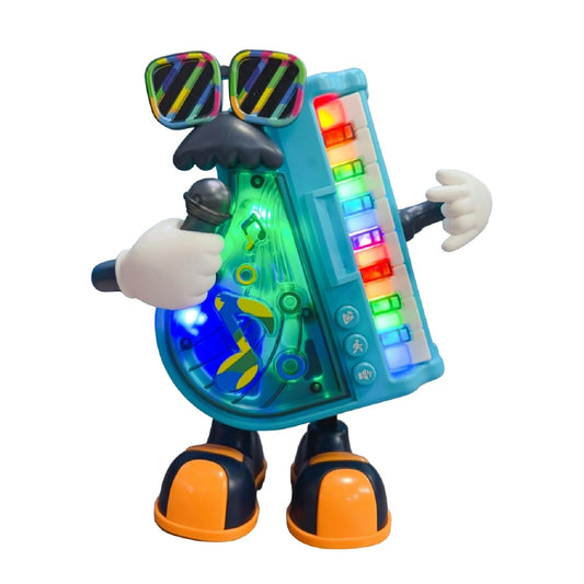 Electric Dance Piano Toy – Musical Light-Up Robot for Kids
