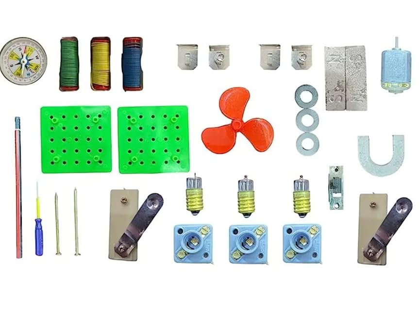 Jumbo Electromagnetic Kit for Kids – 60+ Experiments (Blue, Pack of 1)
