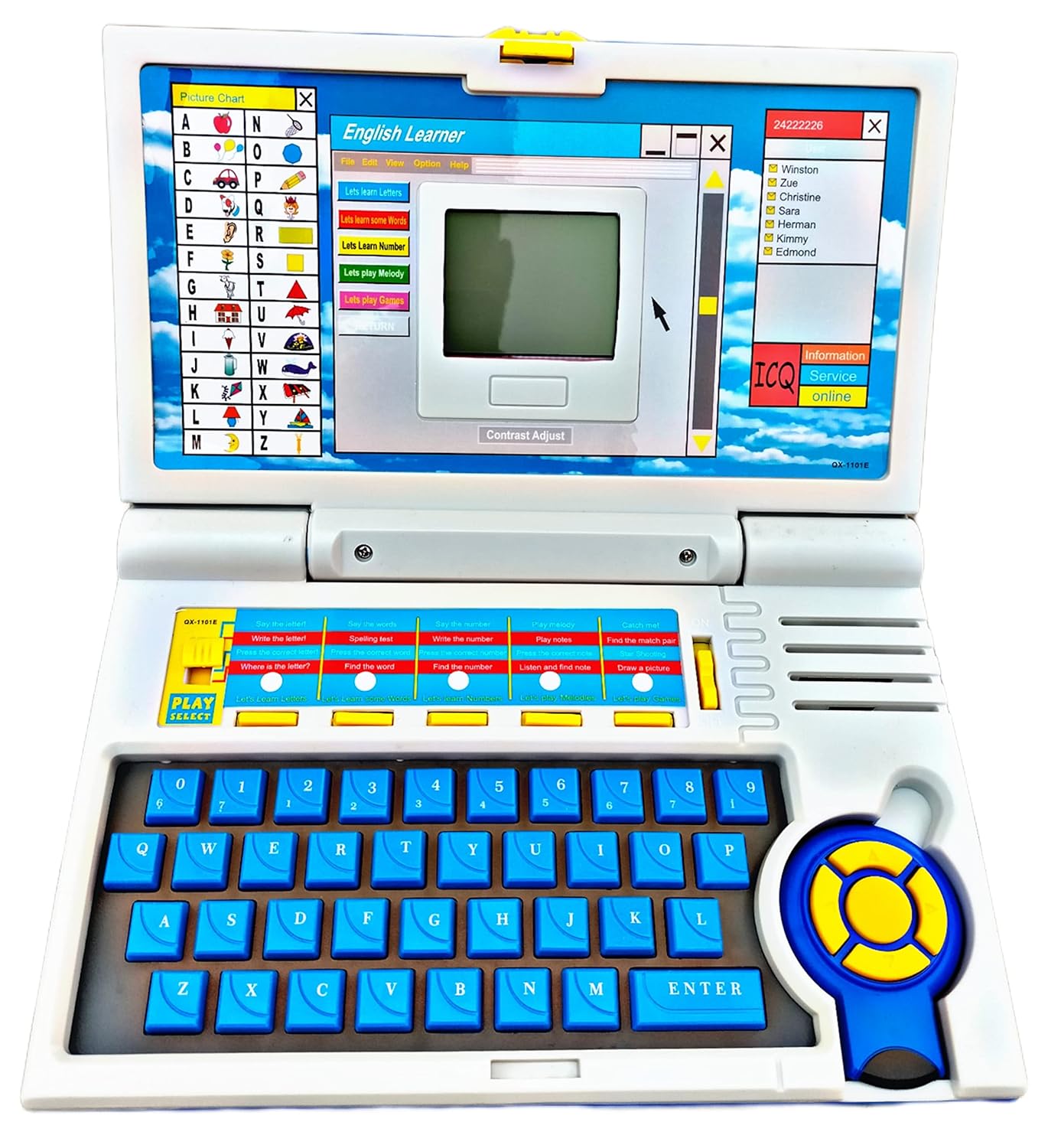 Educational Laptop Toy with Mouse – 20 Learning Activities for Kids