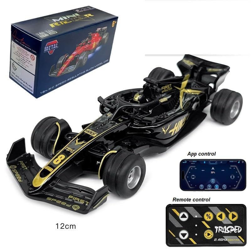 1:64 Scale F1 Mini Remote control car with LED lights (pack 1)