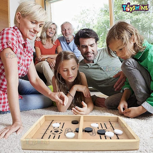 Fast Finger String Hockey Wooden Table Battle Game