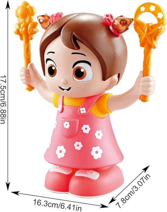 Dancing flip Stunt Doll for Kids,360 Degree Rotation with Music,Light