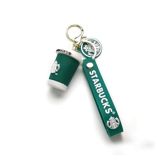 Starbucks Green Key Chain with car key, Home key, School bag, normal bag