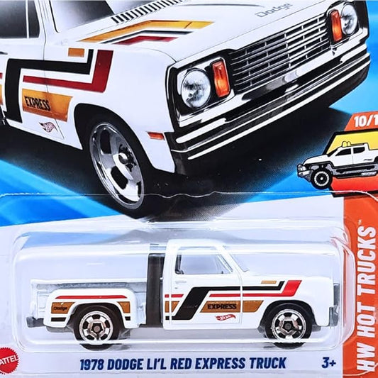 Hot Wheels 2025 1978 Dodge LI'L Red Express Truck (White)