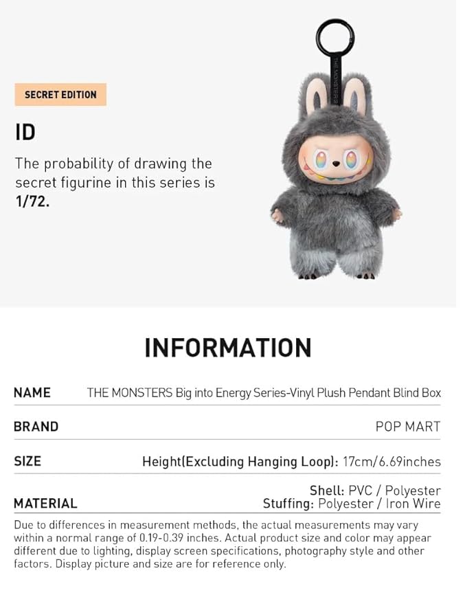 Labubu Monsters Energy Series – Mystery Vinyl Blind Box (Pack of 1)
