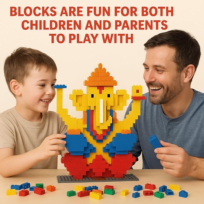 My Ganesh Set - 601 Piece Building Block Set for Kids | Educational and Creative Toy For Boys And Girls.
