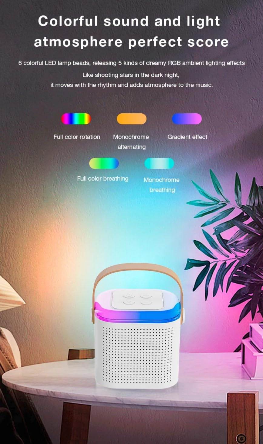Party Pop Karaoke Bluetooth Speaker with 1 Mic