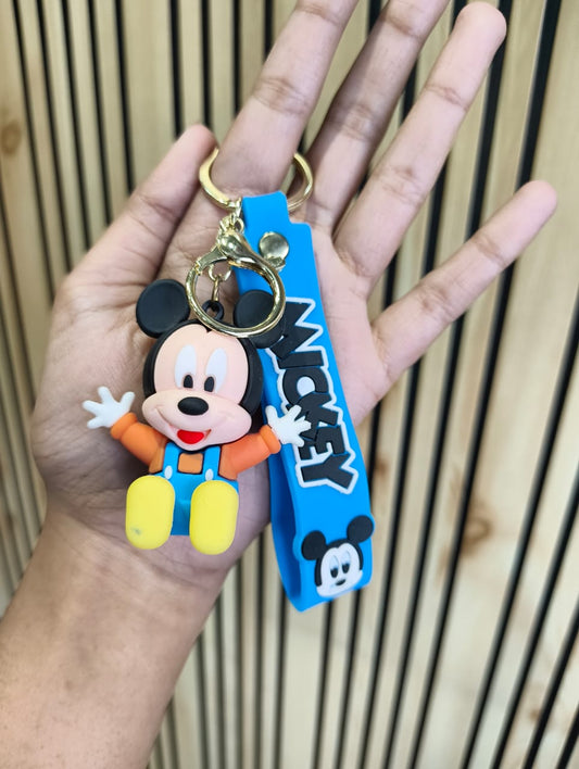 Mickey Mouse Sillicon Keychain