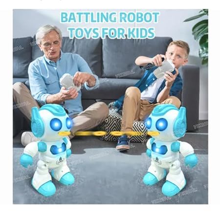 Remote Control Flying Saucer Robot – Battle Toy with Lights & Sounds