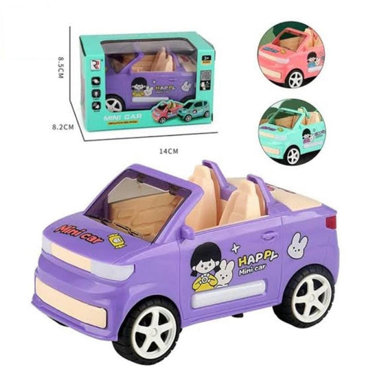 Simulated Mini Model car for Kids Light Sound and Bump & Go Model (Green)