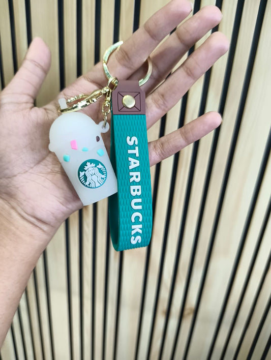 Starbucks Sillicon Keychain