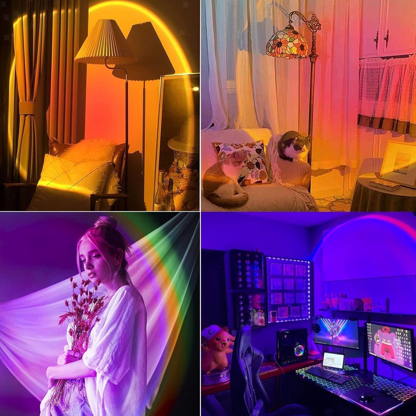 Sunset Lamp with Remote & USB