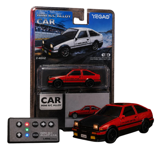 Yegao - Mini RC Alloy Sports Car 1:64 Scale – 2.4GHz Remote Control Drift Car