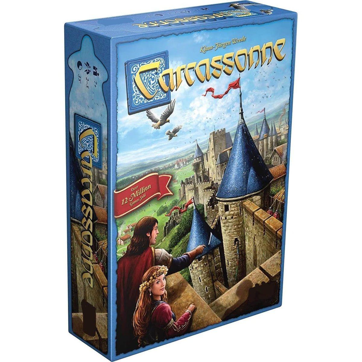 Carcassonne Strategy Tile Placement Board Game for Adults & Kids