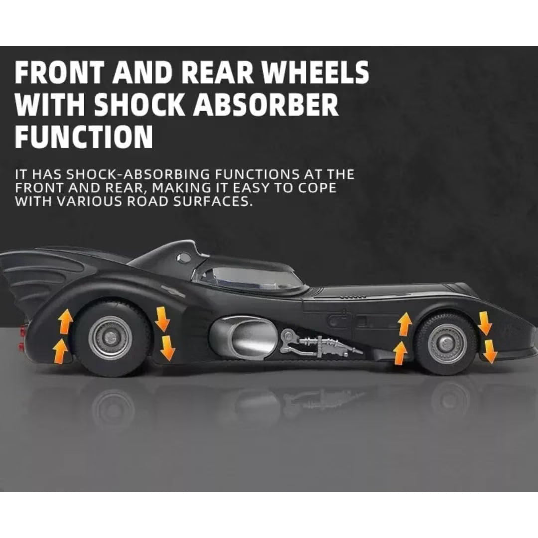 1:24 scale Batmobile-Inspired Die-Cast Model Car – Black Edition