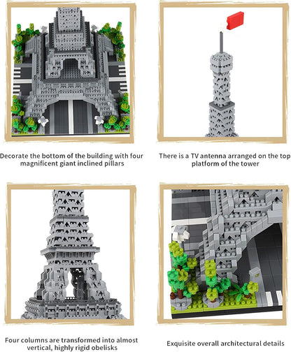 France Paris Eiffel Tower Building Blocks Set (3000 Pcs)
