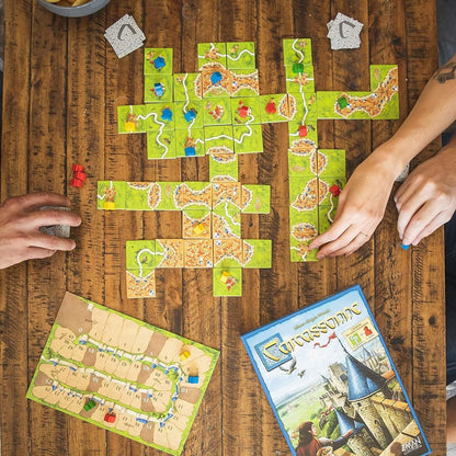 Carcassonne Strategy Tile Placement Board Game for Adults & Kids